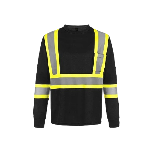 Custom Reflective LS Tees | Embroidered Safety Shirts